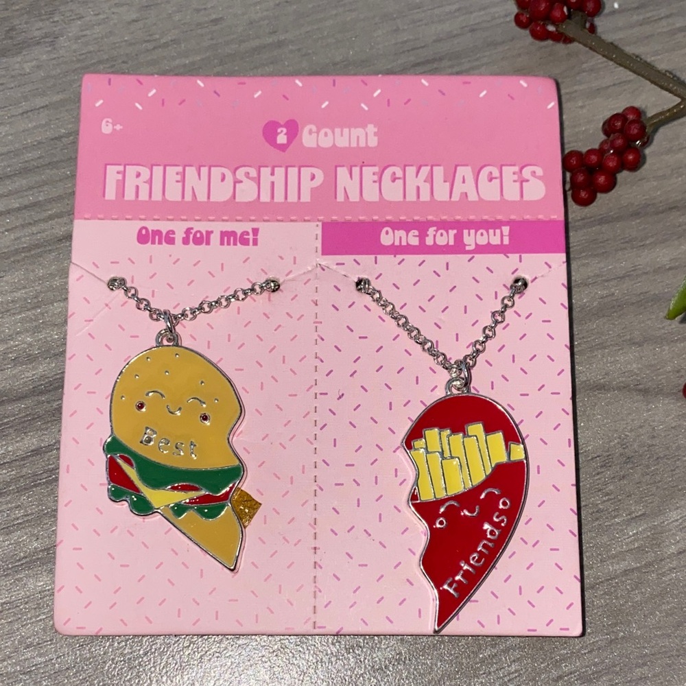 Friendship Necklace Set - Burger and Fries